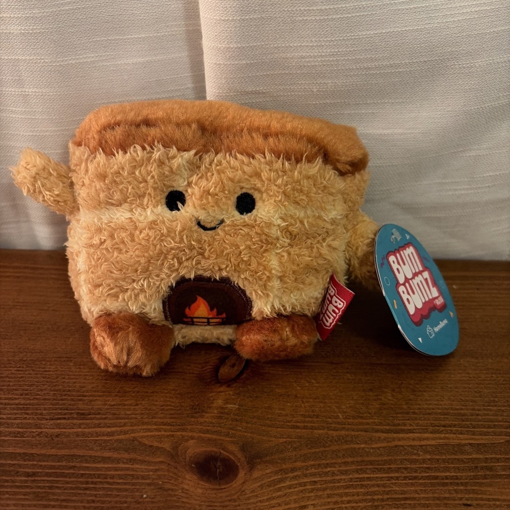 BUMBUMZ NWT Plush FRANCIS The FIREPLACE 4.5" Plush Homebumz Stuffed Toy Stocking